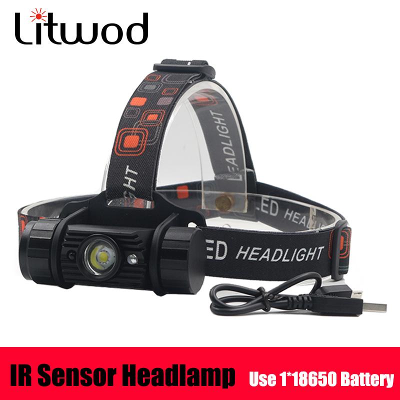 Head Lamps Z209011 Litwod Mini IR Sensor Headlight Induction USB Rechargeable Lantern Headlamp Torch By 18650 Batterry
Head Lamps Z209011 Litwod Mini IR Sensor Headlight Induction USB Rechargeable Lantern Headlamp Torch By 18650 Batterry
