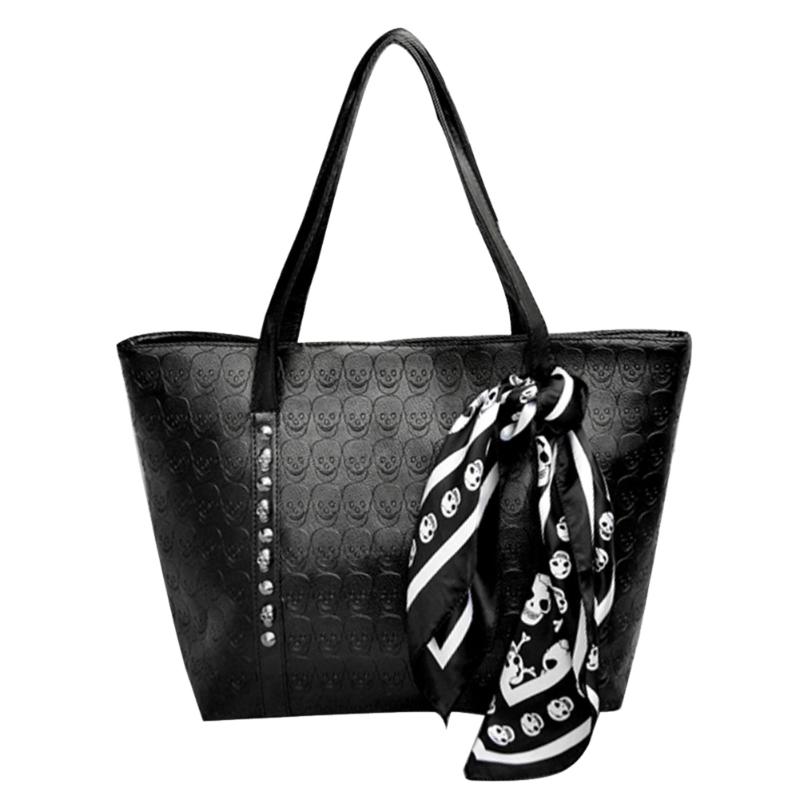 Evening Bags Fashion PU Leather Women Skull Printed Bag Female Solid Punk Shoulder Soft Handbags Ladies Large Capacity
Evening Bags Fashion PU Leather Women Skull Printed Bag Female Solid Punk Shoulder Soft Handbags Ladies Large Capacity