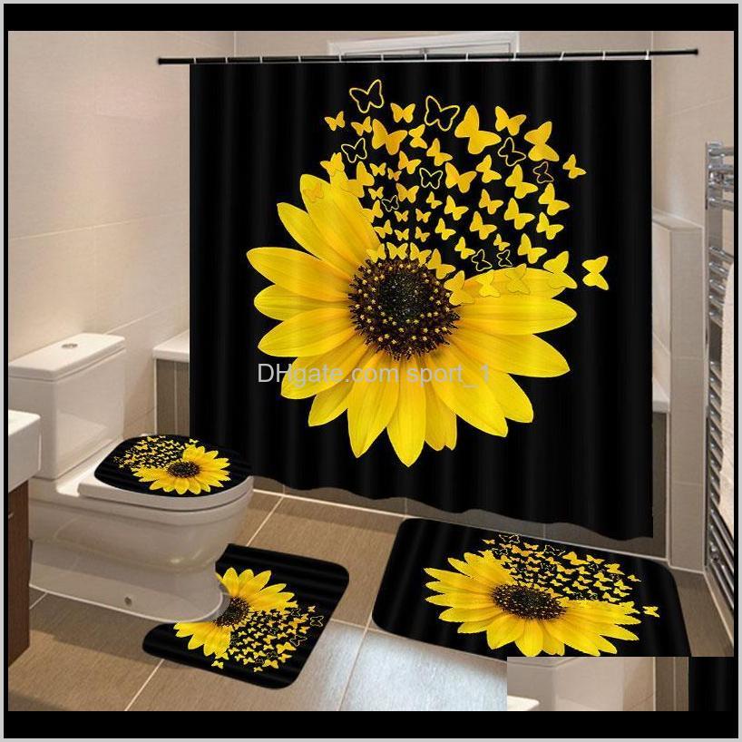 Curtains Sunflower Butterfly Print Shower Waterproof Bathroom Curtain Toilet Cover Mat Nonslip Rug Set Bathtub Decor 4Gjhj Rkarl
Curtains Sunflower Butterfly Print Shower Waterproof Bathroom Curtain Toilet Cover Mat Nonslip Rug Set Bathtub Decor 4Gjhj Rkarl
