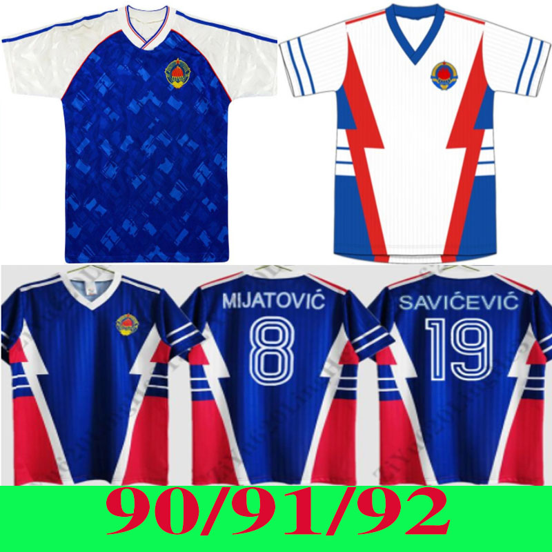 1990 91/92 Yugoslavia retro soccer jersey 1991 1998 Jugoslavija Mijatovic Pancev Mihajlovic Stankovic Jugovic Stojkovic SAVICEVIC classic vintage football shirt, 90/91 home
1990 91/92 Yugoslavia retro soccer jersey 1991 1998 Jugoslavija Mijatovic Pancev Mihajlovic Stankovic Jugovic Stojkovic SAVICEVIC classic vintage football shirt, 90/91 home