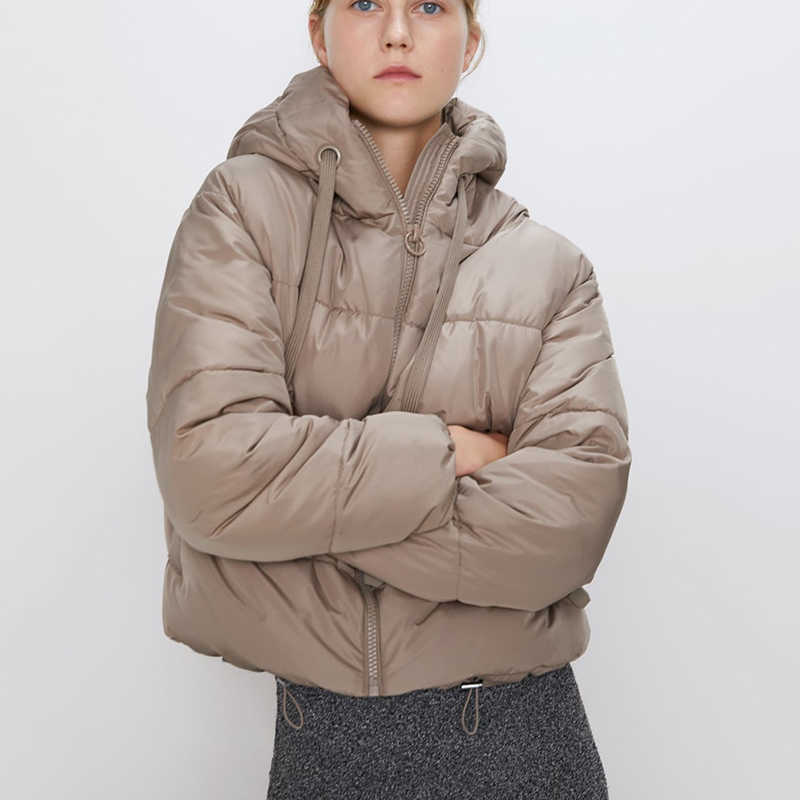 Winter Hooded Parkas Woman Warm Down Jacket Cotton Padded Large Size Coat Thicken Women Casual Puffer 211013
