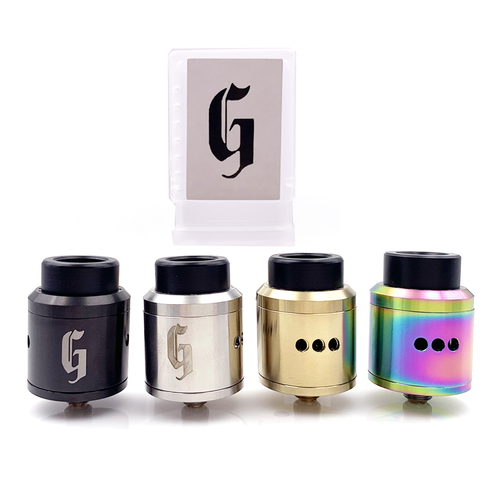 Goon 528 RDA 24mm Customs Vape with Resin 810 Drip Tip E Cigarette Atomizers Vaporizer Peek Insulater Vaporizer Tank
Goon 528 RDA 24mm Customs Vape with Resin 810 Drip Tip E Cigarette Atomizers Vaporizer Peek Insulater Vaporizer Tank