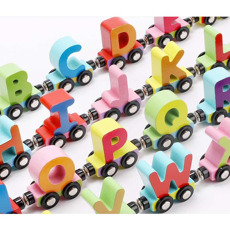 Wooden Train Truck Set Wood Magnetic Train Toys English Alphabet Letter Numbers Car Kids Children Educational Learning Toy Gift
Wooden Train Truck Set Wood Magnetic Train Toys English Alphabet Letter Numbers Car Kids Children Educational Learning Toy Gift