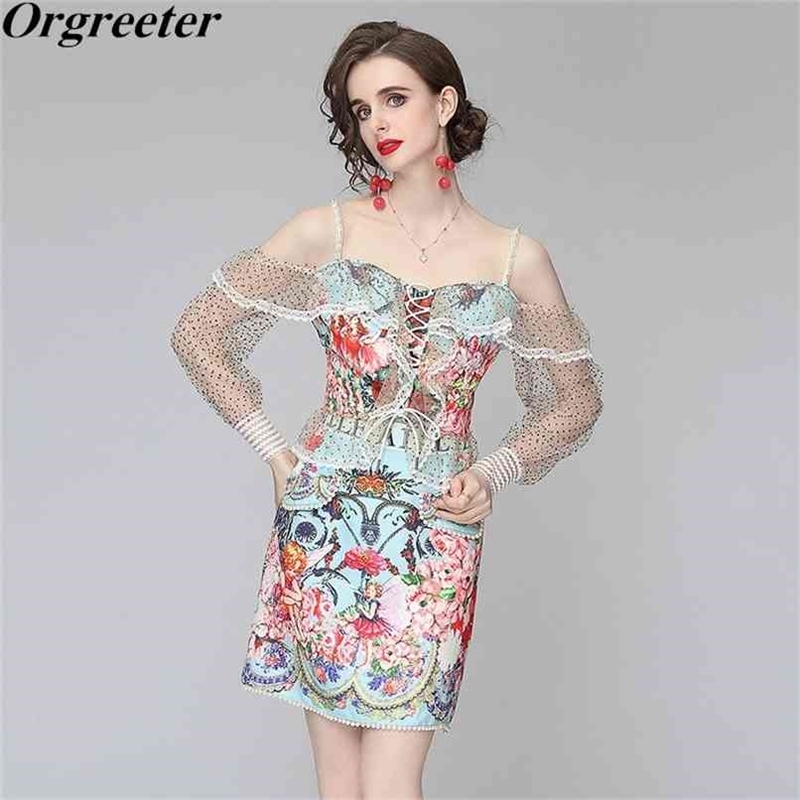 High Quality Summer Off shoulder Mesh Sleeve Lace Patchwork Cropped Tops and waist Bodycon Mini Skirt 2 Piece set 210602, Picture color
High Quality Summer Off shoulder Mesh Sleeve Lace Patchwork Cropped Tops and waist Bodycon Mini Skirt 2 Piece set 210602, Picture color