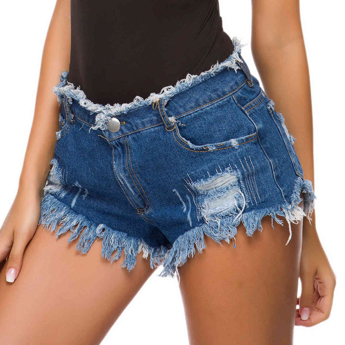 Women's Shorts 841# Summer and Autumn Denim Pants Super Nightclub Sexy High Waist Jeans