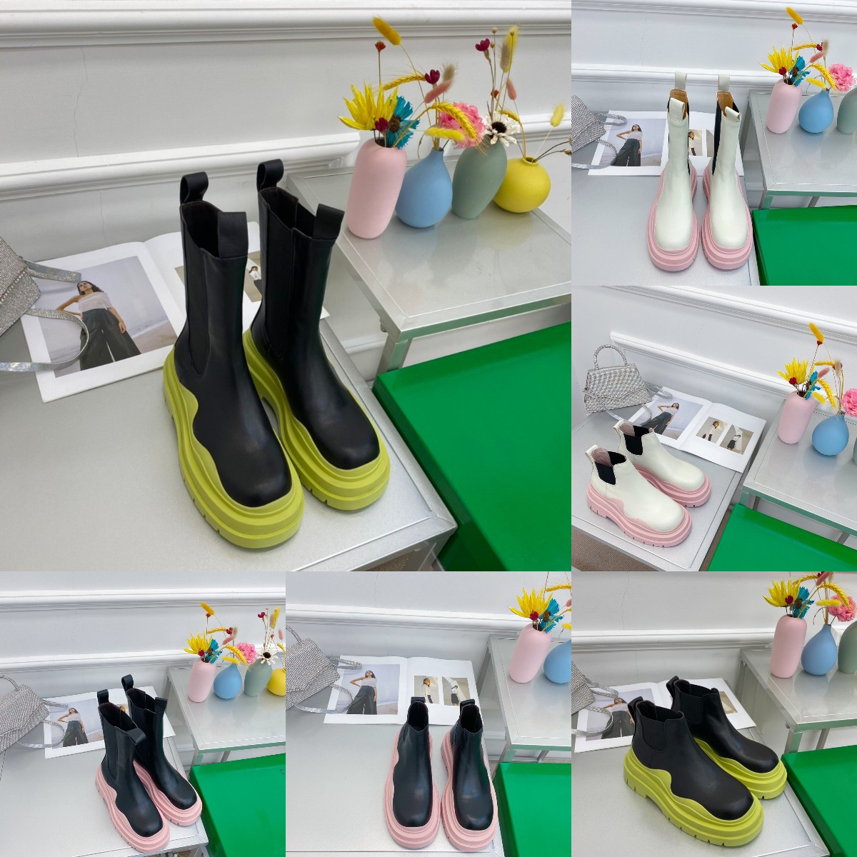 2022 Womens Designers Boots TIRE Leather Martin Ankle Chaelsea Boot Fashion Wave Colored Rubber Outsole Elastic Webbing Comfort Exquisite bottega boots, Color 1
2022 Womens Designers Boots TIRE Leather Martin Ankle Chaelsea Boot Fashion Wave Colored Rubber Outsole Elastic Webbing Comfort Exquisite bottega boots, Color 1