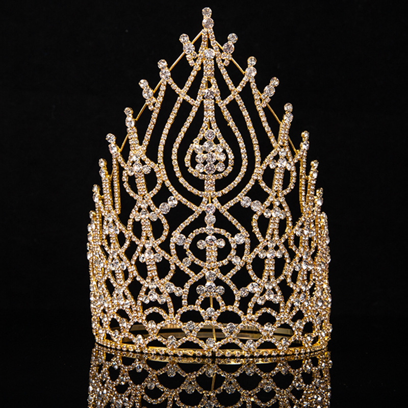 Barrettes Luxury Crystal Pageant Crown Tiaras Gold Color Large Crowns For Women Hair Clips & Barrettes, Golden;silver
Barrettes Luxury Crystal Pageant Crown Tiaras Gold Color Large Crowns For Women Hair Clips & Barrettes, Golden;silver