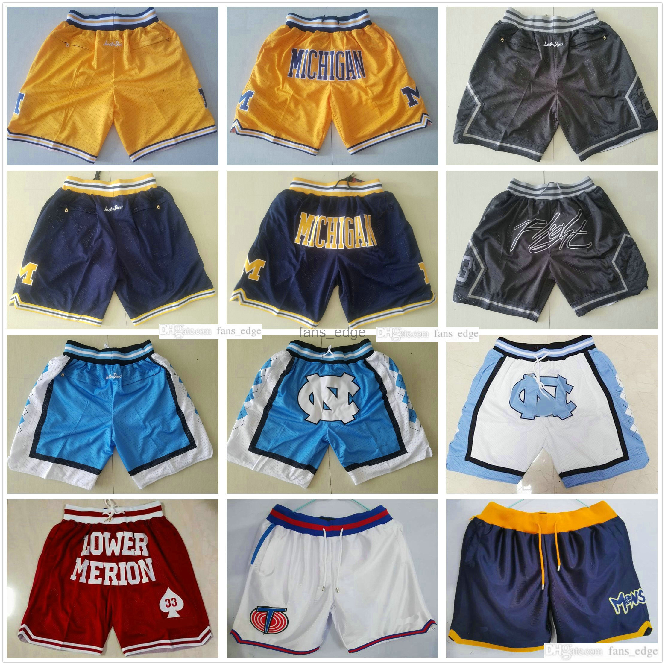 Just Don Basketball Short North Carolina Tar Heels University of Michigan Wolverines Shorts Lower Merion High School Pant Space Jam Tune Squad Flight Pocket Zipper, Black
Just Don Basketball Short North Carolina Tar Heels University of Michigan Wolverines Shorts Lower Merion High School Pant Space Jam Tune Squad Flight Pocket Zipper, Black
