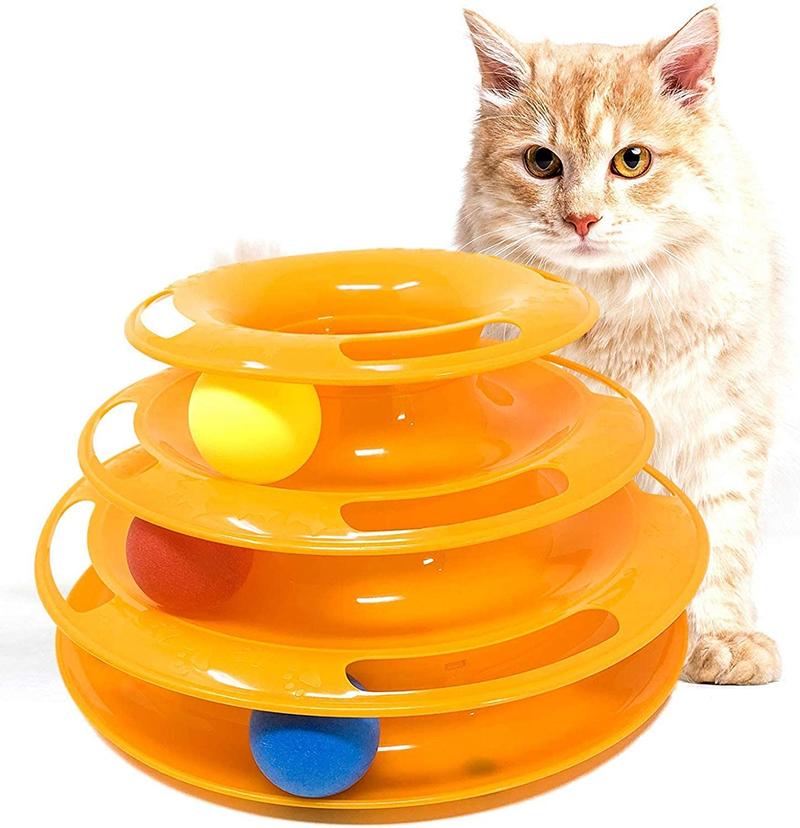 Three Levels Cat Tracks Toy With Colorful Balls Pet Tower Disc Puzzle Exercise Teaser Chase Toys For Cats Kitten
Three Levels Cat Tracks Toy With Colorful Balls Pet Tower Disc Puzzle Exercise Teaser Chase Toys For Cats Kitten