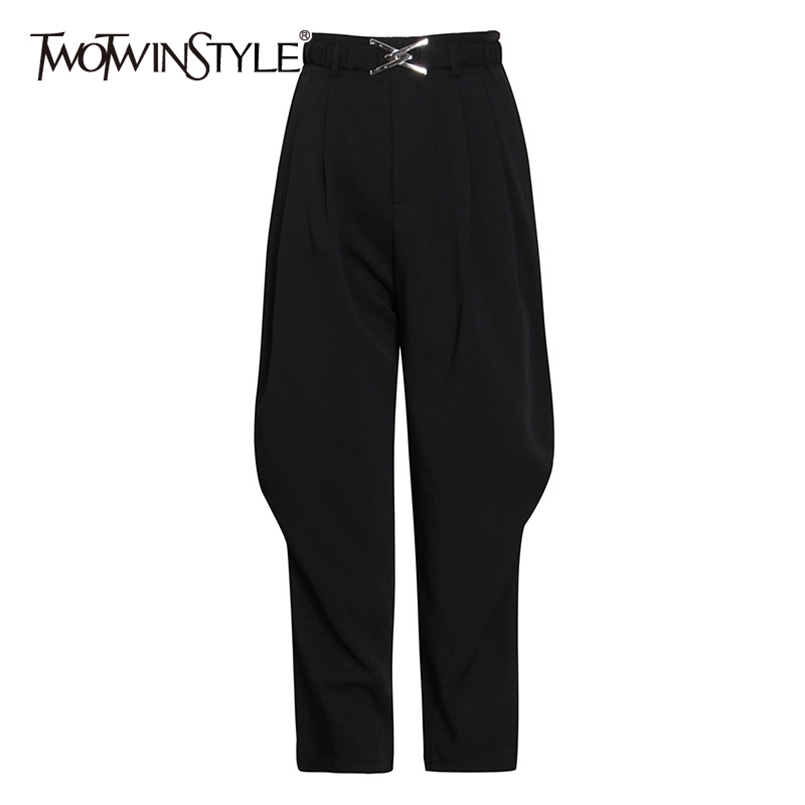 Black Casual Trousers For Women High Waist Patchwork Sashes Ankle Length Harem Pants Female Spring Fashion 210521
Black Casual Trousers For Women High Waist Patchwork Sashes Ankle Length Harem Pants Female Spring Fashion 210521