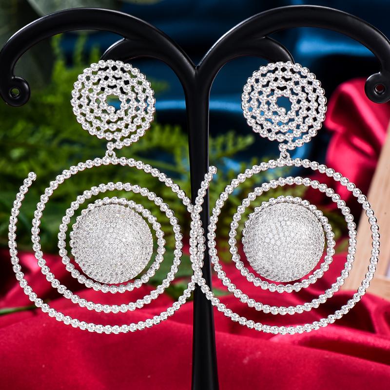 Dangle & Chandelier High Quality Exclusive Design Rotating Circle Earring For Women Bridal Aretes De Mujer Modernos Fashion Gift
Dangle & Chandelier High Quality Exclusive Design Rotating Circle Earring For Women Bridal Aretes De Mujer Modernos Fashion Gift