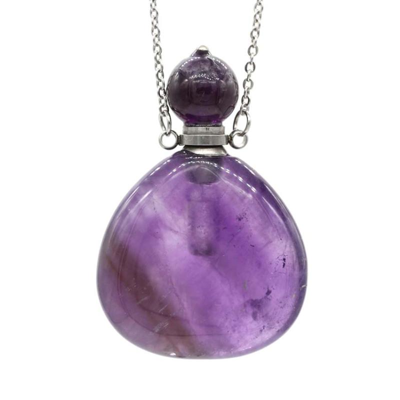 Pendant Necklaces KFT Natural Healing Stones Perfume Essential Oil Diffuser Bottle Pendants Kettle Shape Stone Necklace
Pendant Necklaces KFT Natural Healing Stones Perfume Essential Oil Diffuser Bottle Pendants Kettle Shape Stone Necklace