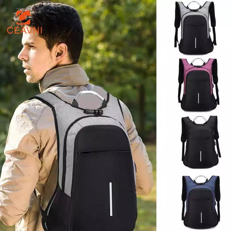 Backpack Men's Waterproof Laptop Anti-theft USB Charging Password Lock Bag Computer Business Back Pack Backpacks School, Black
Backpack Men's Waterproof Laptop Anti-theft USB Charging Password Lock Bag Computer Business Back Pack Backpacks School, Black