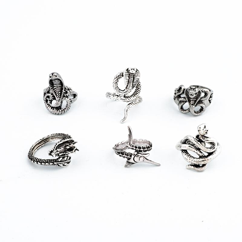 Cluster Rings 1 Pcs Fashion Punk Stereoscopic Snake Dragon Opening Adjustable For Unisex Animal Personality Jewelry R158 
Cluster Rings 1 Pcs Fashion Punk Stereoscopic Snake Dragon Opening Adjustable For Unisex Animal Personality Jewelry R158