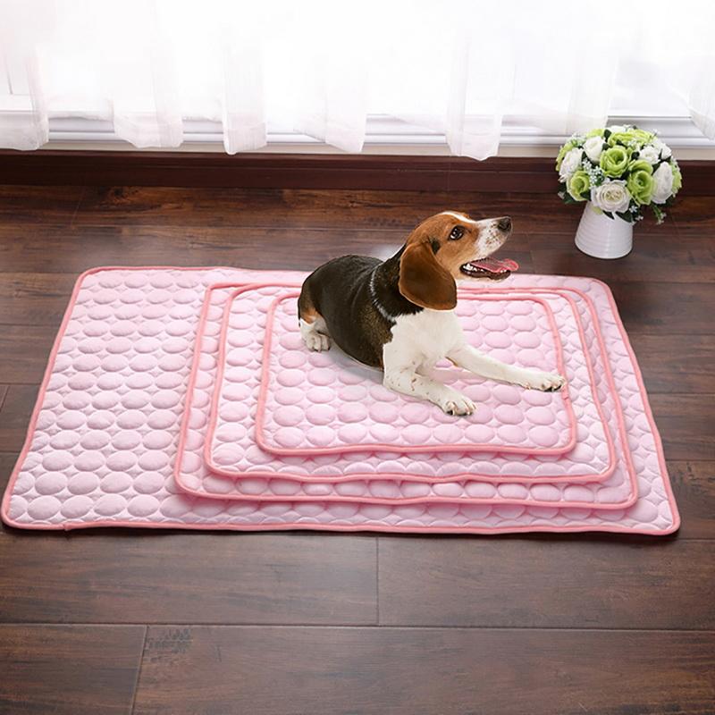 Kennels & Pens 2021 Summer Coog Mats Blanket Ice Pet Dog Bed Sofa Portable Tour Camping Yoga Sleeping For Dogs Cats Accessories