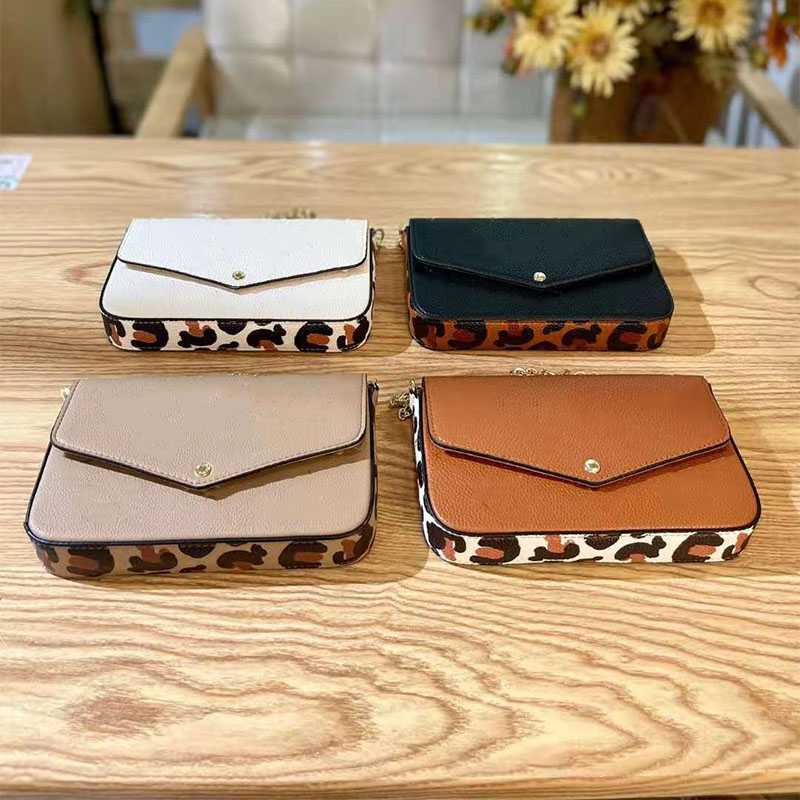 3p/set Designers Bag Womens Leopard Print Cosmetic bags totes Women Fashion Brand Pochette Handbags Purses With Chain Shoulder Strap Genuine Leather, Random style card case
3p/set Designers Bag Womens Leopard Print Cosmetic bags totes Women Fashion Brand Pochette Handbags Purses With Chain Shoulder Strap Genuine Leather, Random style card case