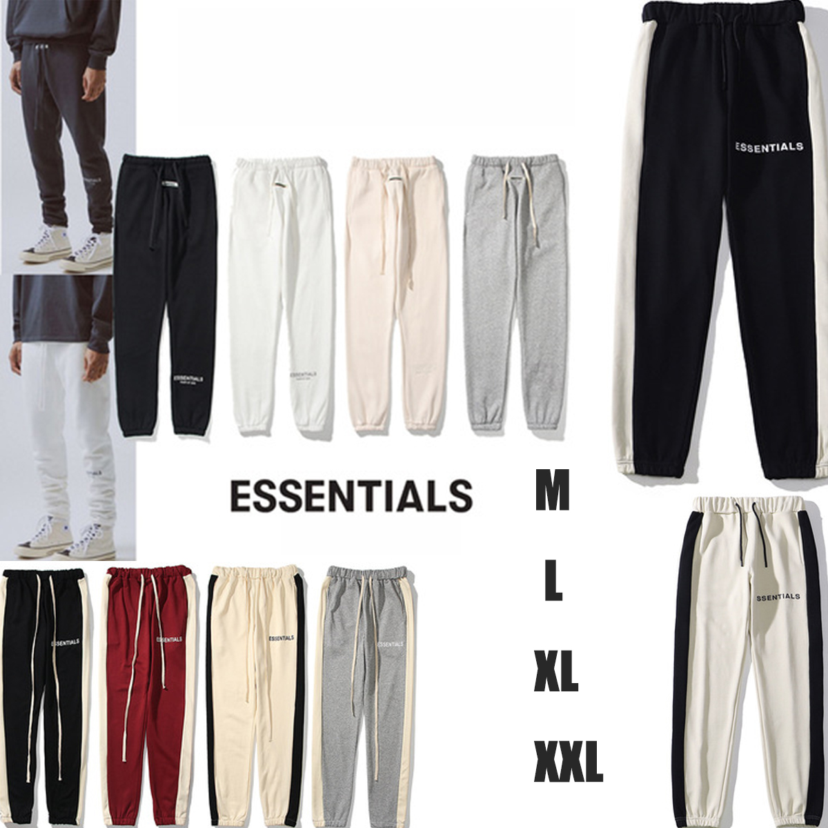Essentials Fear Of God Women Pants Men fog Long Pant 2021 Casual Letter-printed Trousers with loose loops hip-hop Summer, Black;white
Essentials Fear Of God Women Pants Men fog Long Pant 2021 Casual Letter-printed Trousers with loose loops hip-hop Summer, Black;white