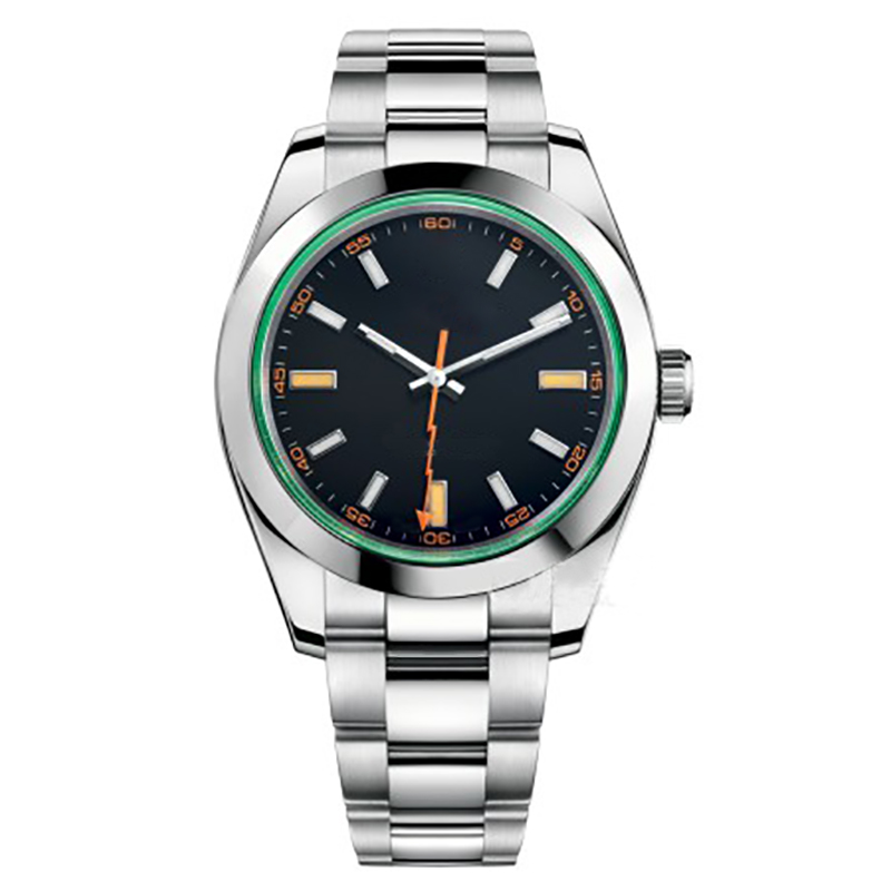 Luxury Mens Watch Sapphire Glass Waterproof Automatic Mechanical Movement 904L Stainless Steel Black Dial EXP Man Watches Male Wristwatches