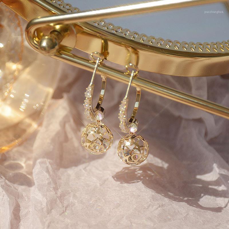 SJGU-298 Korean Exquisite Hollow Pattern Ball Earrings For Women Luxurious 14K Real Gold Femme Ringen Drop Earring Birthday Gift Stud, Golden;silver
SJGU-298 Korean Exquisite Hollow Pattern Ball Earrings For Women Luxurious 14K Real Gold Femme Ringen Drop Earring Birthday Gift Stud, Golden;silver