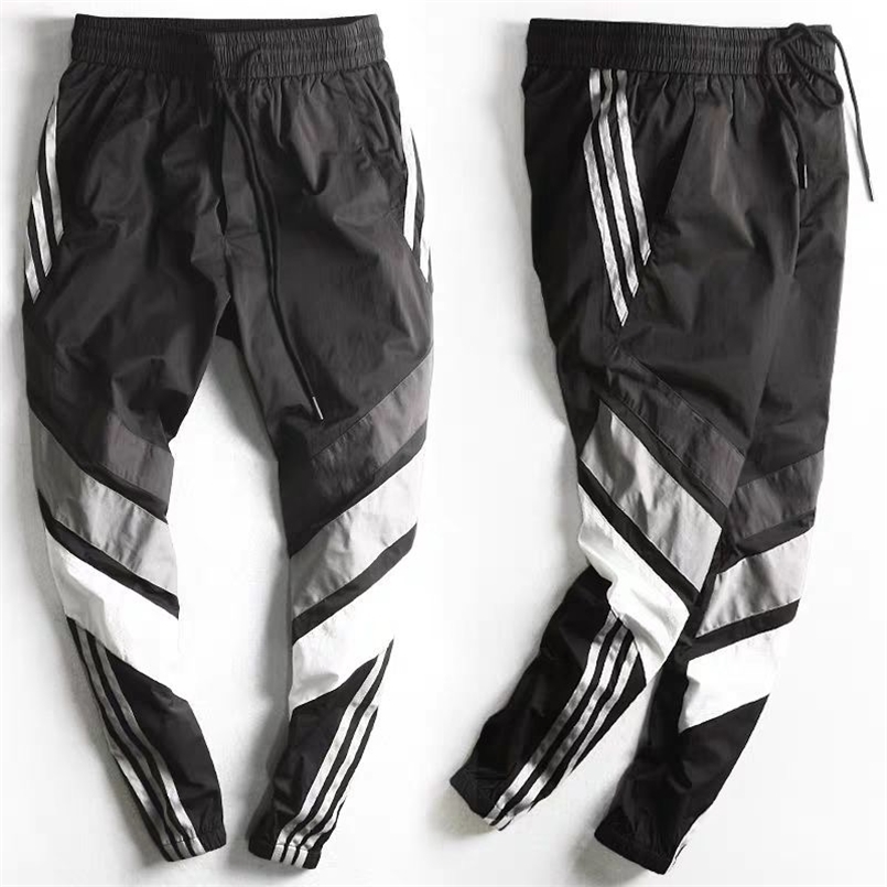 Spring Summer Sports Pants Men Tooling Pants Male Beam Feet Male Youth Version Closing Feet Nine Points Pants Casual Pant 211112