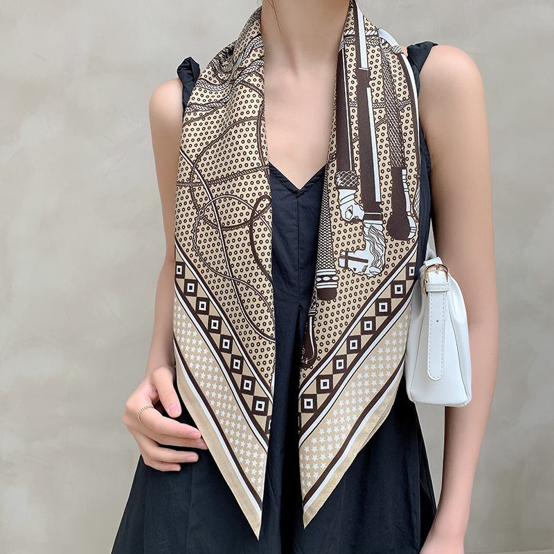 90x90cm Silk Scarf Luxury Women Brand Brand Designer Hair Scarf Print Head Scarf Large Handkerchief Hijab Shawl for Women
90x90cm Silk Scarf Luxury Women Brand Brand Designer Hair Scarf Print Head Scarf Large Handkerchief Hijab Shawl for Women