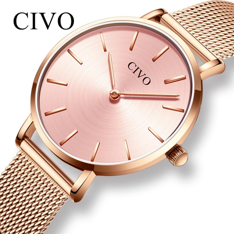 Wristwatches CIVO Mens Watches Fashion 2021 Waterproof Slim Steel Mesh Strap Quartz Women Simple Casual Clock Relogio Feminino, Mesh rose gold 8059
Wristwatches CIVO Mens Watches Fashion 2021 Waterproof Slim Steel Mesh Strap Quartz Women Simple Casual Clock Relogio Feminino, Mesh rose gold 8059