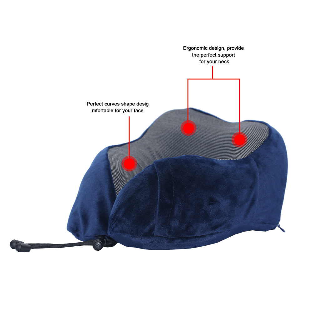 U Shaped Memory Foam Neck Pillows Soft Travel Pillow Neck Cervical Airplan 30*28*14CM Healthcare Bedding