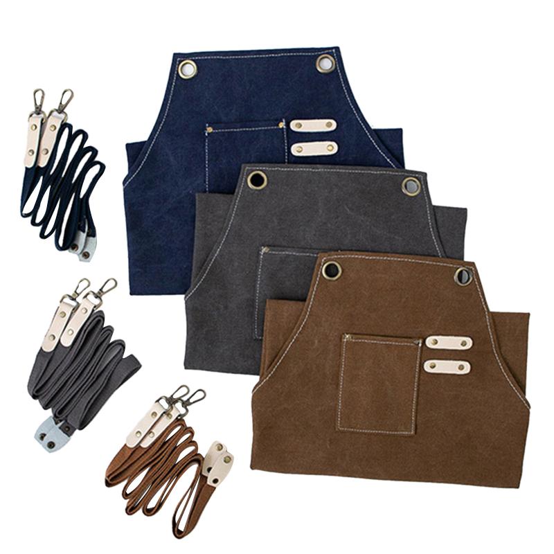Aprons Unisex Work Apron With Tool Big Pockets Stud Reinforcement Water Repellent Accessory Cross-Back Straps Floral Canvas
Aprons Unisex Work Apron With Tool Big Pockets Stud Reinforcement Water Repellent Accessory Cross-Back Straps Floral Canvas