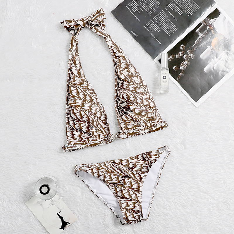 brand d family letter bikini women's net red neck strap triangle holiday swimsuit
brand d family letter bikini women's net red neck strap triangle holiday swimsuit