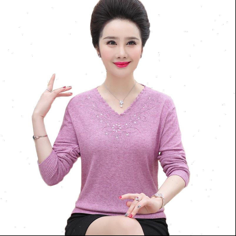 women sweater middle aged sweaters pullovers loose long sleeve v neck knitted wool basic shirt diamond mother w1755, White;black
women sweater middle aged sweaters pullovers loose long sleeve v neck knitted wool basic shirt diamond mother w1755, White;black