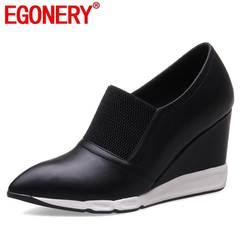 Dress Shoes EGONERY Women 2021 Spring Leisure Comfortable Outside Pumps Platform Wedges Pointed Toe Slip-on Ladies, Black
Dress Shoes EGONERY Women 2021 Spring Leisure Comfortable Outside Pumps Platform Wedges Pointed Toe Slip-on Ladies, Black