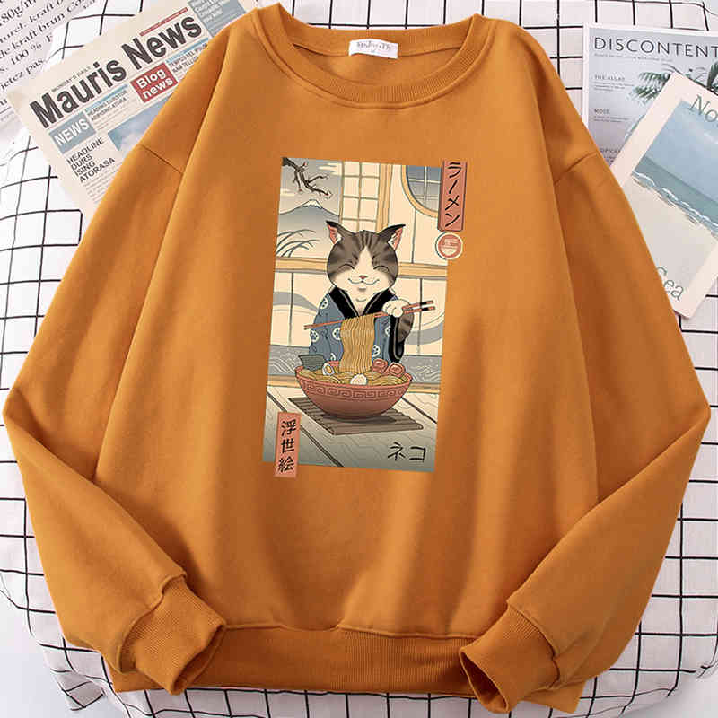 Neko Ramen Ukiyo-e Japan Comics Print Clothing Male Pattern Oversize Hoody Fce Sweatshirt Fashion Crewneck Hoodi, Black
Neko Ramen Ukiyo-e Japan Comics Print Clothing Male Pattern Oversize Hoody Fce Sweatshirt Fashion Crewneck Hoodi, Black