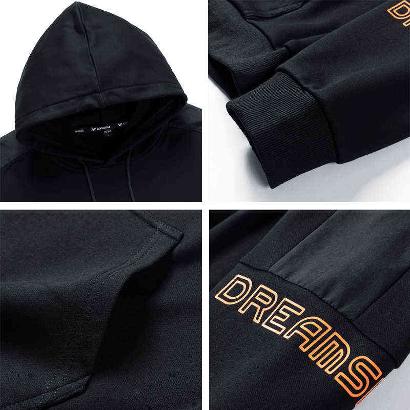 Men Hoodies 68% Cotton Sweatshirts 5XL 6XL 7XL 8XL Plus Size Streetwear Hooded Sportswear Male Black 2020 Spring Autumn Hip Hop W220221