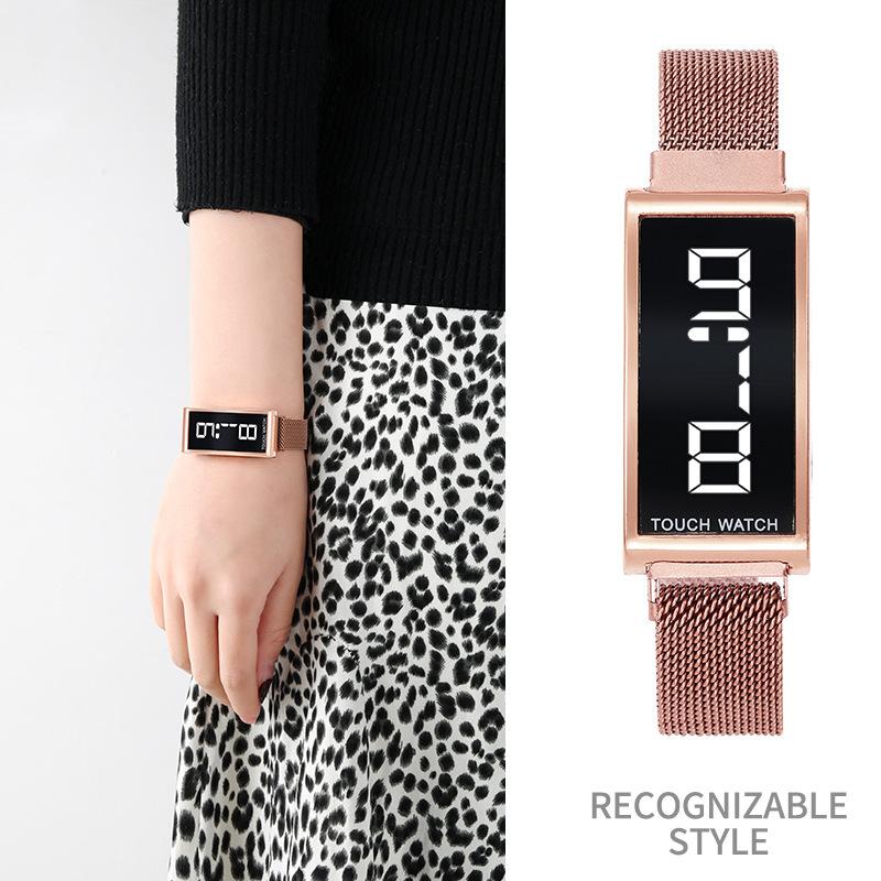 Luxury LED Women Magnetic Bracelet Watches Rose Gold Digital Dress Watch Quartz Wristwatch Ladies Clock Relogio Feminino Wristwatches, Red
Luxury LED Women Magnetic Bracelet Watches Rose Gold Digital Dress Watch Quartz Wristwatch Ladies Clock Relogio Feminino Wristwatches, Red
