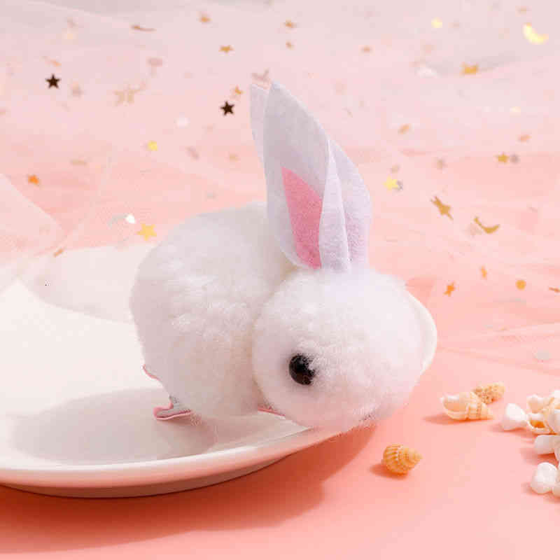 Hair Accessories Net Red Cute Little Rabbit Three-dimensional Plush Hairpin Student Korean Version Sweet Headdress Super Fairy