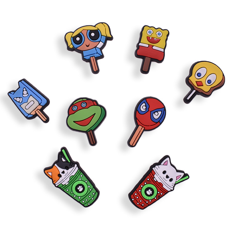 Pvc Cartoon Lollipop Croc Charms Shoe Clog Decoration Buckle Charm Pins Buttons Accessories, White;pink
Pvc Cartoon Lollipop Croc Charms Shoe Clog Decoration Buckle Charm Pins Buttons Accessories, White;pink