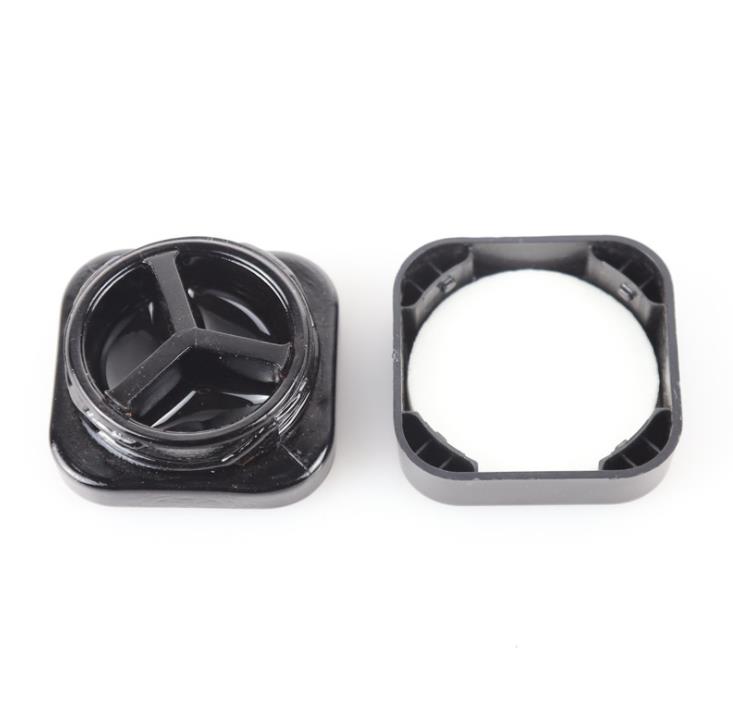 9ml Square Glass Jar Bottle Divided Insert with Childproof Cap for DAB Extracts Dry Herb Thick Oil Wax Concentrate Container SN2938