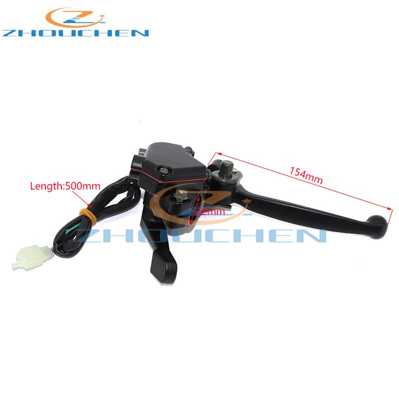 Motorcycle Brakes Thumb Throttle Accelerator Assembly Handle Brake Lever For 50cc 70cc 90cc 110cc 125cc 150cc 250cc Chinese ATV Quad 4 Wheel