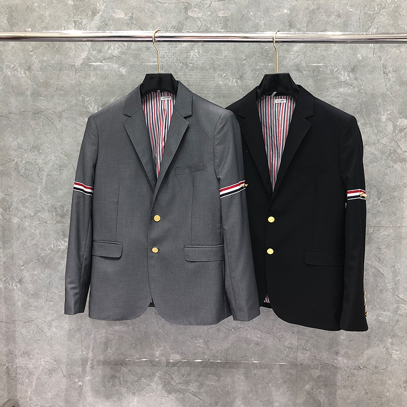 TB THOM AND TB BROWNE Suit Spring Autumn Men Jacket Fashion Brand Coat Classic Armband Stripe Blazers Wholesale Slim Fit Business Casual Men's Wedding Dress Costume, Gray
TB THOM AND TB BROWNE Suit Spring Autumn Men Jacket Fashion Brand Coat Classic Armband Stripe Blazers Wholesale Slim Fit Business Casual Men's Wedding Dress Costume, Gray