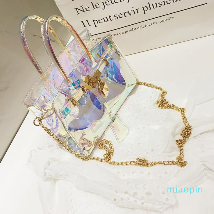 2021 Summer Transparent Laser Platinum Bags Shoulder Messenger Chain Small Bag, Blue
2021 Summer Transparent Laser Platinum Bags Shoulder Messenger Chain Small Bag, Blue