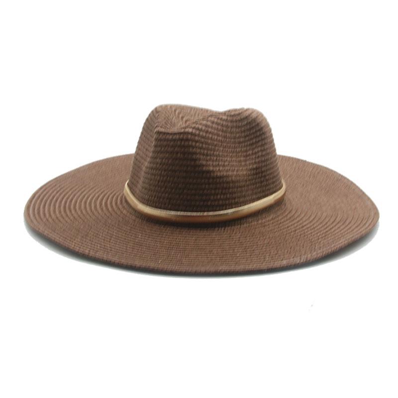 Summer Hats Men Women Big Brim 11cm Chain Belt Straw Paper Solid Khaki Black White Outdoor Sun Protection Wide, Khaki 11cm
Summer Hats Men Women Big Brim 11cm Chain Belt Straw Paper Solid Khaki Black White Outdoor Sun Protection Wide, Khaki 11cm