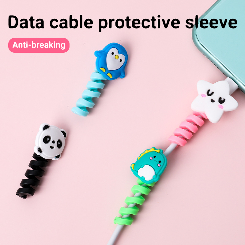 Cable Animal bite USB cable protector Charger Data Protection Cover Mini Wire Protector Cable Cord Phone Accessories Creative Gifts