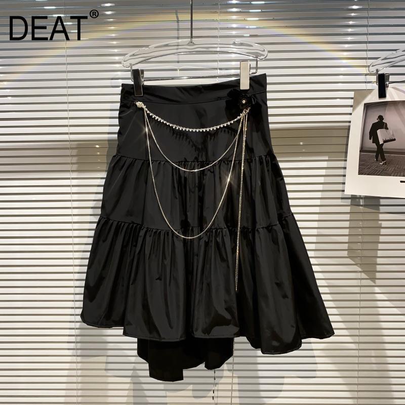 Women Black Pleated Ruffles Asymmetrical Skirt Arrivals Elastic Waist Fashion Temperament Spring Summer 11D495 210525
Women Black Pleated Ruffles Asymmetrical Skirt Arrivals Elastic Waist Fashion Temperament Spring Summer 11D495 210525