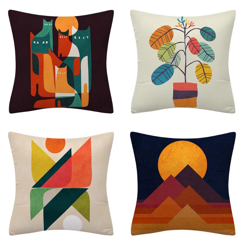 Cushion/Decorative Pillow Hand-Painted Art Pillowcase Abstract Cushion Cover 45X45 Geometric Cotton Linen Nordic Home Decor
Cushion/Decorative Pillow Hand-Painted Art Pillowcase Abstract Cushion Cover 45X45 Geometric Cotton Linen Nordic Home Decor