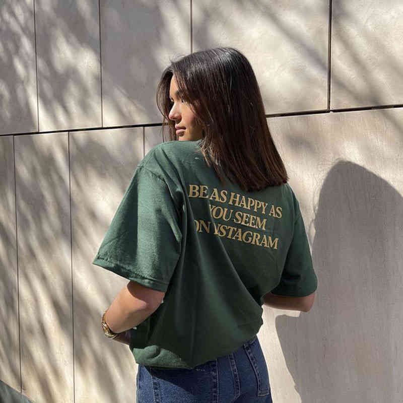 Women' T-Shirt Dark green high street t-shirt female student loose top small short sleeved T-shirt Q176
Women' T-Shirt Dark green high street t-shirt female student loose top small short sleeved T-shirt Q176