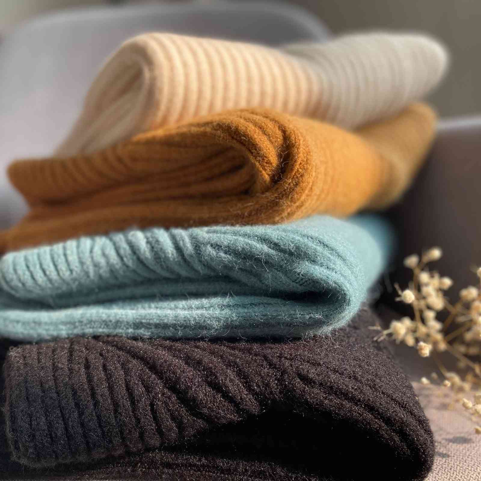 COZOK Thousand Cashmere Yarn Turtleneck Women's Winter Korean Leisure Pit Stripe Knitting Top Women's P862 210521