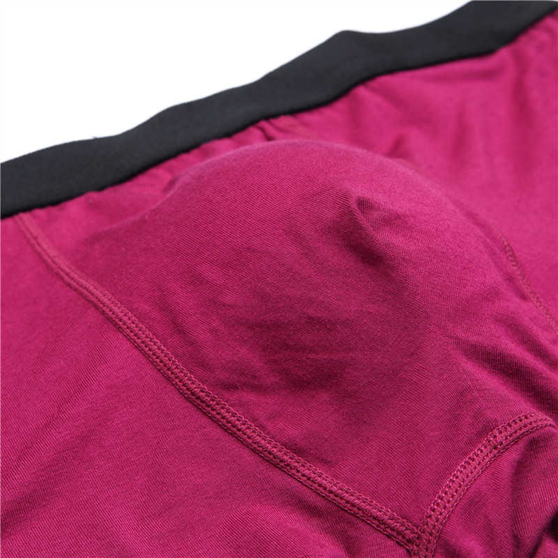 Boxer Men Solid Bamboo Fiber Breathable Comfortable Underwear Man Boxers Super-elastic Shorts Black Underpants Male Panties Gay 210826