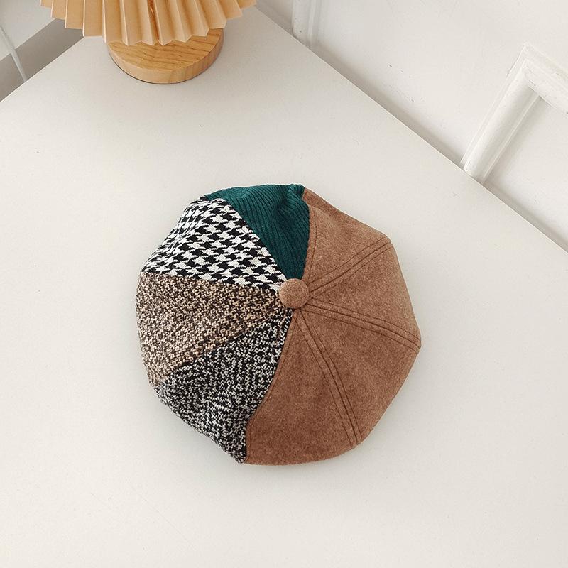Berets Beret Hat Autumn And Winter Japanese Minority Stitching Warm Octagonal Painter Western Style Women's, White
Berets Beret Hat Autumn And Winter Japanese Minority Stitching Warm Octagonal Painter Western Style Women's, White