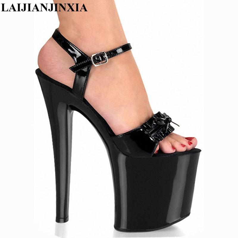 Sexy High-Heeled Shoes Black Sandals 8 Inch Stiletto High Heels Platforms Fashion Women's Pumps
Sexy High-Heeled Shoes Black Sandals 8 Inch Stiletto High Heels Platforms Fashion Women's Pumps