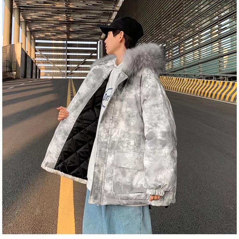 Men's Jackets Men Tie Dye Coat Harajuku Fur Hooded Parkas 2021 Mens Streetwear Winter Jacket Male Korean Puffer Casual Outfit, Blue
Men's Jackets Men Tie Dye Coat Harajuku Fur Hooded Parkas 2021 Mens Streetwear Winter Jacket Male Korean Puffer Casual Outfit, Blue